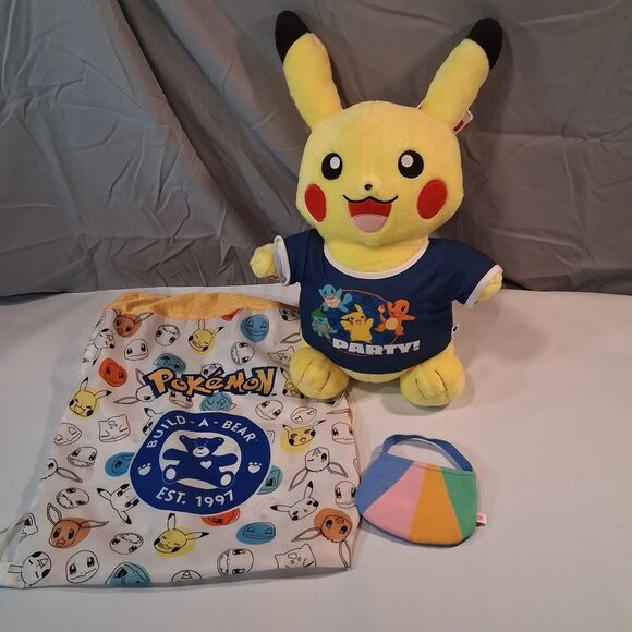 Build-A-Bear Workshop Other - Talking Pokemon Pikachu Plush Build-A-Bear Nintendo VIDEO Backpack Accessories